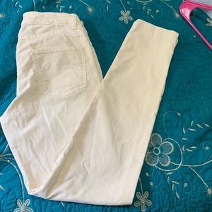 J.McLaughlin cream skinny slacks